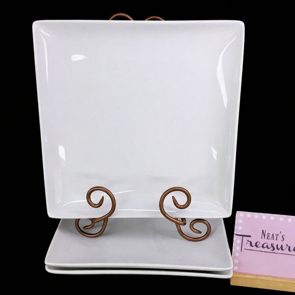 ThresholdWHITE SOFT SQUARESolid Undecorated Coupe 10.5